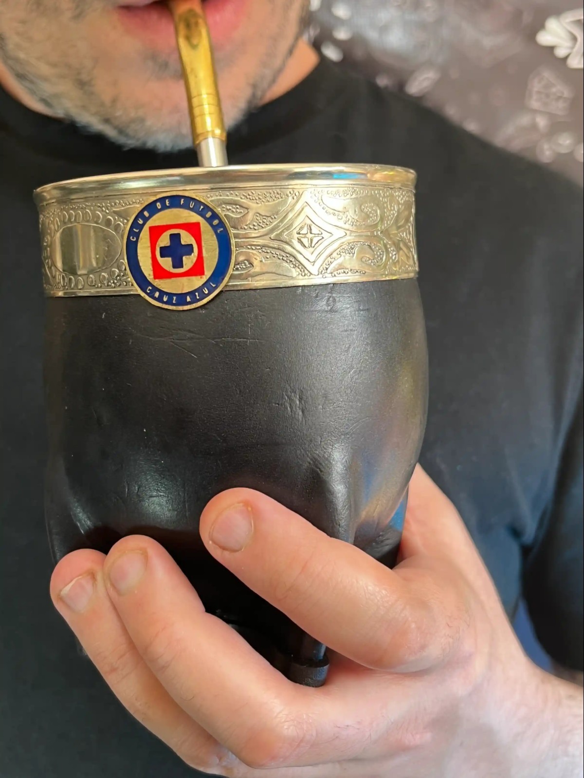 Mate Imperial con Placa de Bronce Cruz Azul