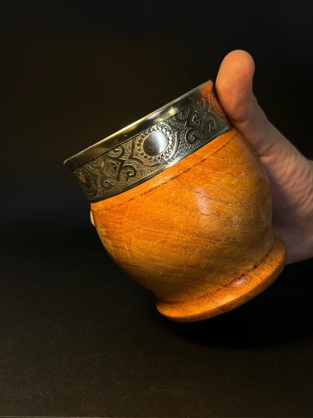 Mate Imperial Algarrobo Virola de Alpaca