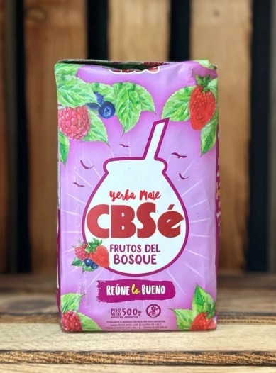 Yerba Mate CBSE Saborizada Frutos del Bosque de 500 g
